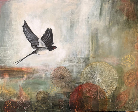 “On My Way” original art