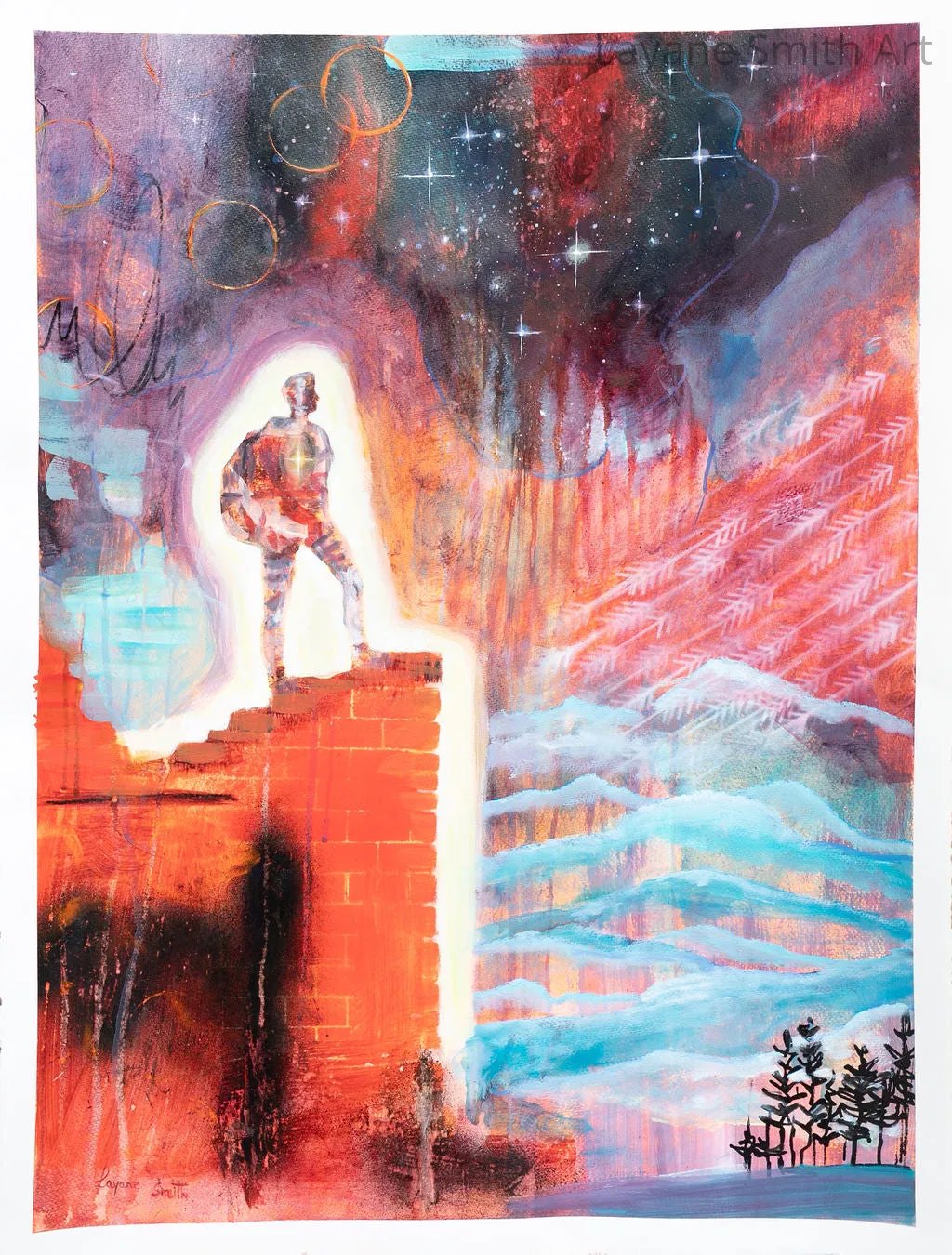"Wonder" Painting on Paper