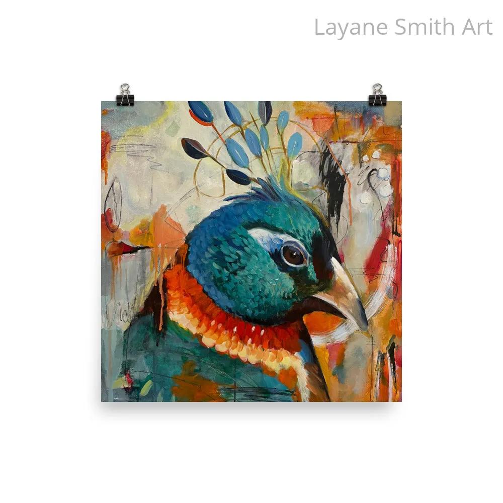 "I am not a Peacock" Print